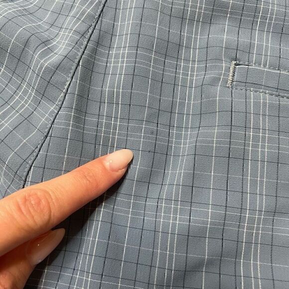 Nike Golf Shorts Mens 34 Blue Plaid Dri Fit Performance Tech Stretch Core - Picture 13 of 13